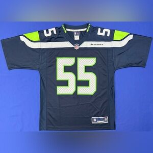 Rare NFL Pro Line Frank Clark Seattle Seahawks #55 Home Navy Blue Jersey Men’s M